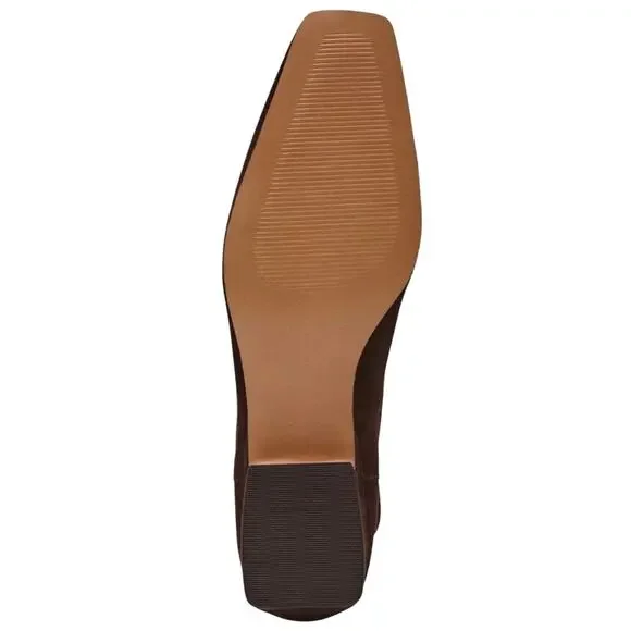 Steve Madden Women's Dantelle Suede Square Toe Knee High Boots Brown Size 8 - Picture 5 of 5